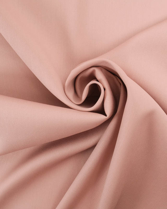 Sergé Twill Polyviscose rose tendre